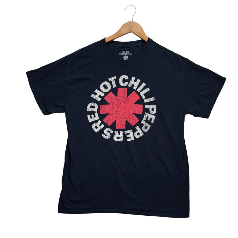 Red Hot Chili Peppers Blood Sugar Sex Magik Black T Shirt Band Tee Men's sz L